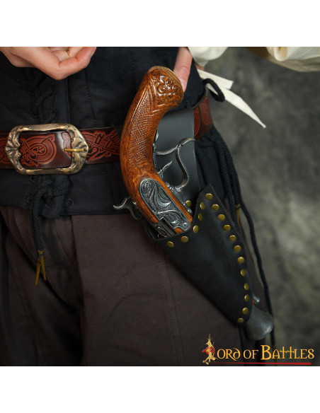 Baldric en cuir pour pistolet pirate...