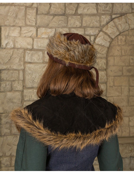 Gorgerin médiéval Nimue en suède - Noir