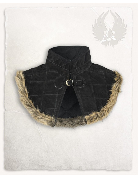 Gorgerin médiéval Nimue en suède - Noir