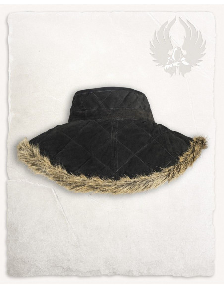 Gorgerin médiéval Nimue en suède - Noir