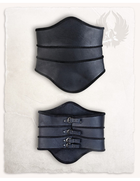 Corsage Médiéval Écarlate - Noir