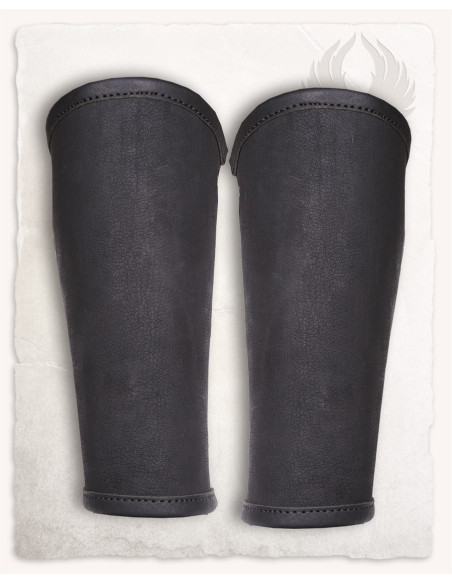 Bracelets en cuir Borg vintage - Noir