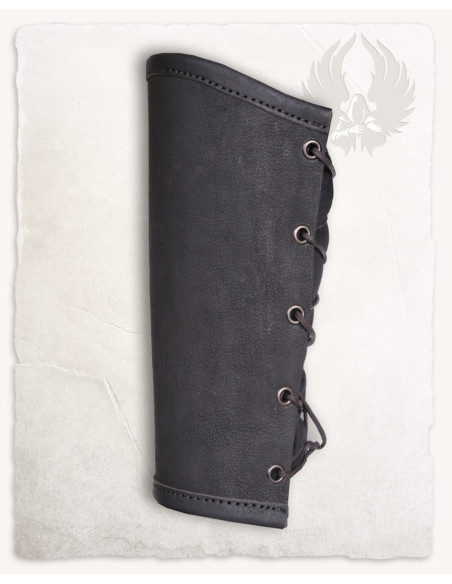 Bracelets en cuir Borg vintage - Noir