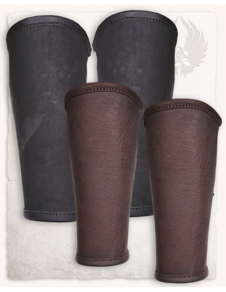 Bracelets en cuir Borg vintage - Noir