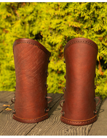 Bracelets d'époque Borg en cuir - Marron