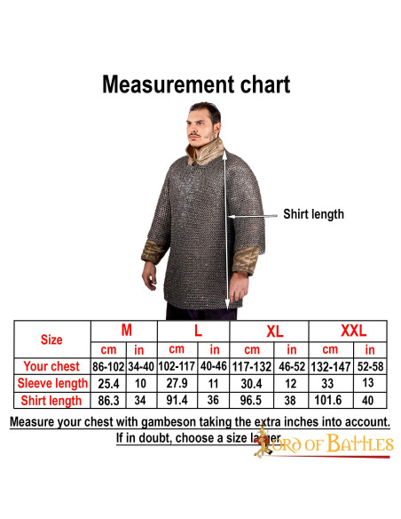 Cotte de mailles manches longues avec...