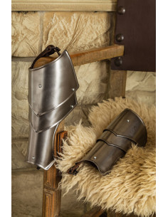 Épaulières d'armure Vigor en acier