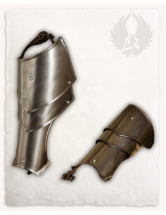 Épaulières d'armure Vigor en acier 2