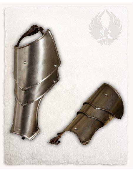 Épaulières d'armure Vigor en acier