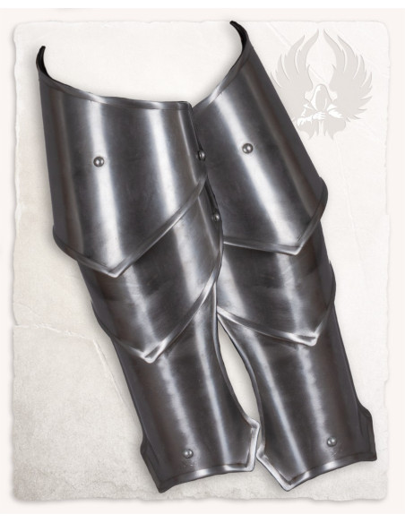 Épaulières d'armure Vigor en acier