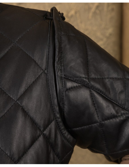 Gambison médiéval Haldur en noir