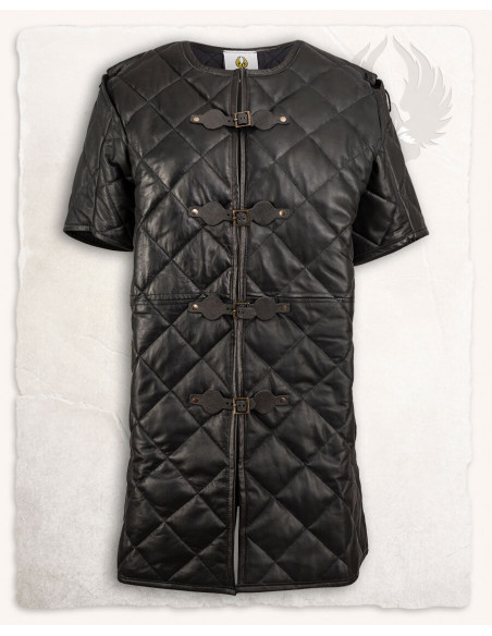 Gambison médiéval Haldur en noir