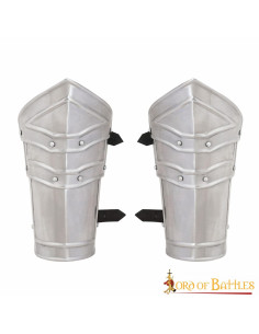 Bracelets en acier médiévaux fantastiques pour GN