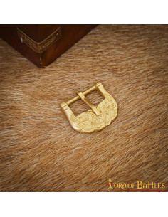 Boucle Viking en laiton massif avec nœuds celtiques 2