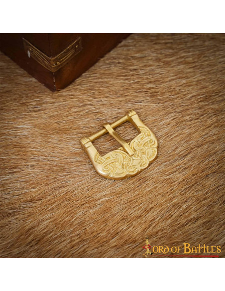 Boucle Viking en laiton massif avec...