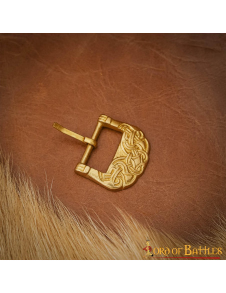 Boucle Viking en laiton massif avec...