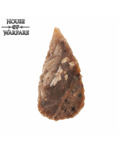 Pointe de flèche en silex brun foncé (7,6 cm.)