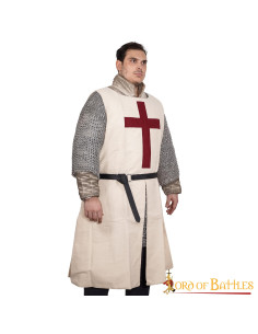 Tabard des Templiers avec croix chrétienne 2