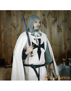 Tabard en coton chevalier teutonique médiéval