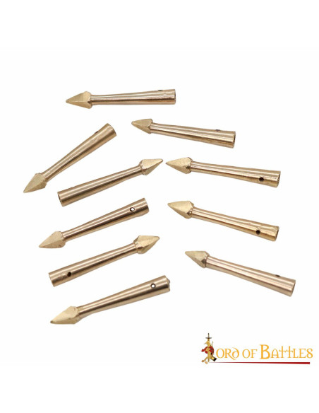 Ensemble de 10 crampons en laiton...