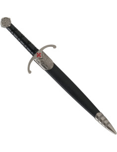 Dague en pâté croix templière avec fourreau (36 cm.)