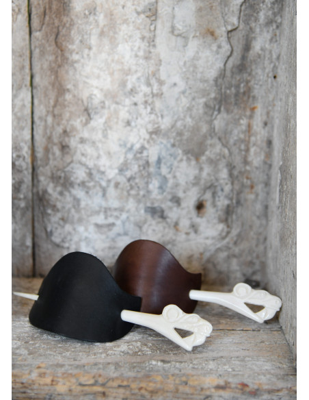 Barrette Viking avec épingle en os -...