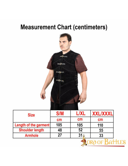 Gilet en daim pirate Seven Seas