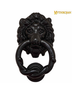 Heurtoir de porte Léon en fer forgé (15,2x8,8 cm.)