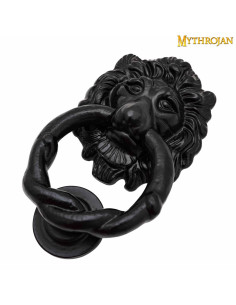 Heurtoir de porte Léon en fer forgé (15,2x8,8 cm.) 2