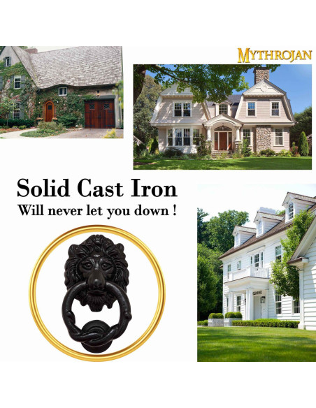 Heurtoir de porte Léon en fer forgé...