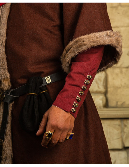 Sac Denier romain et médiéval en daim...