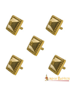 Lot de 5 punaises décoratives en laiton pour vêtements ou...