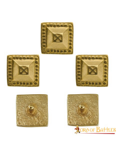 Lot de 5 punaises décoratives en laiton pour vêtements ou... 2