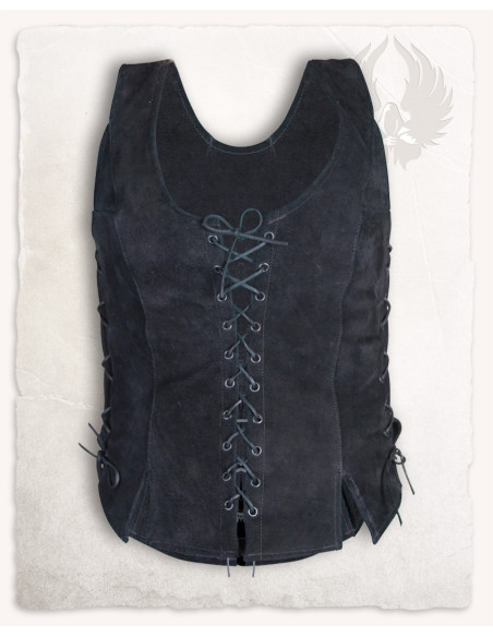 Corsage médiéval en cuir modèle Caty,...