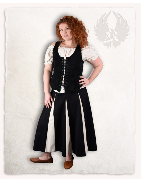 Corsage médiéval en cuir modèle Caty,...