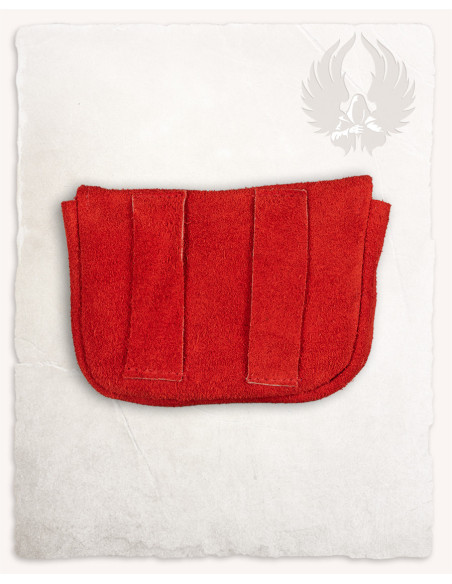 Petit sac médiéval modèle Rickar, rouge