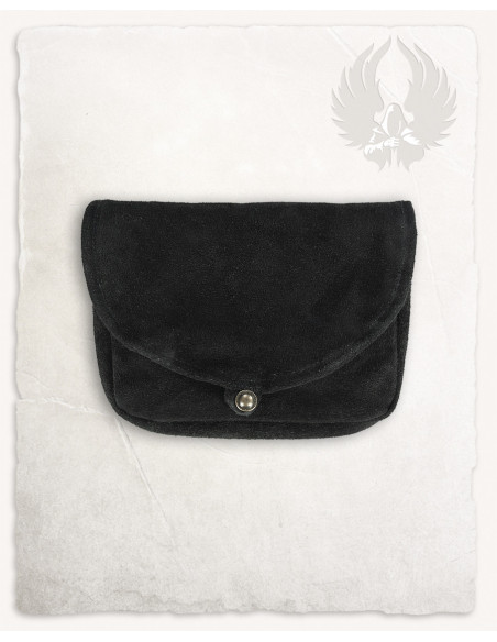 Petit sac médiéval modèle Rickar, noir