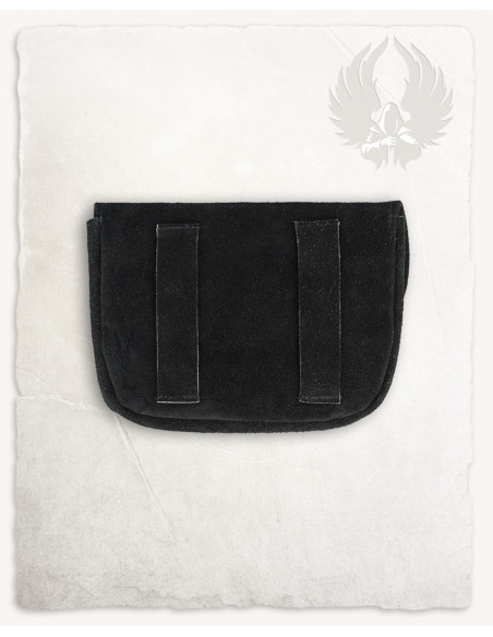 Petit sac médiéval modèle Rickar, noir
