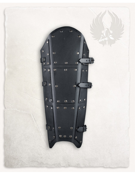 Grèves en cuir noir modèles Quintus