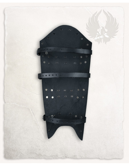 Grèves en cuir noir modèles Quintus