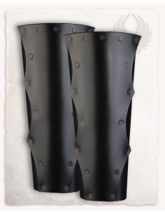 Grèves en cuir noir modèles Rasmus