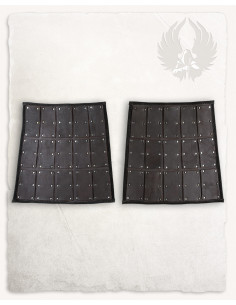 Caisse claire latérale en cuir marron, modèle Quintus