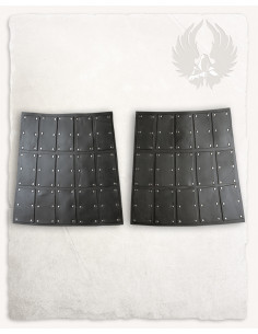 Caisses claires latérales en daim noir, modèle Quintus