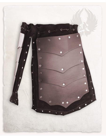 Caisse claire avant en cuir marron,...