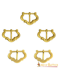 Lot de 5 boucles médiévales pour sangles d'armure 2