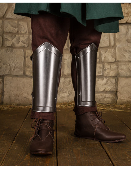 Grèves médiévales Mina en acier poli