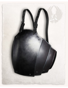 Cuirasse médiévale modèle Adam, finition noircie