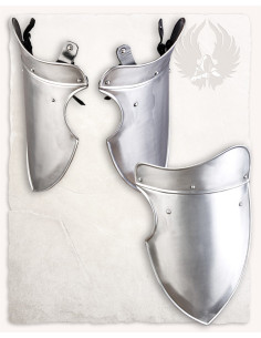 Gardiens de prison médiévaux modèles Galhad, acier poli