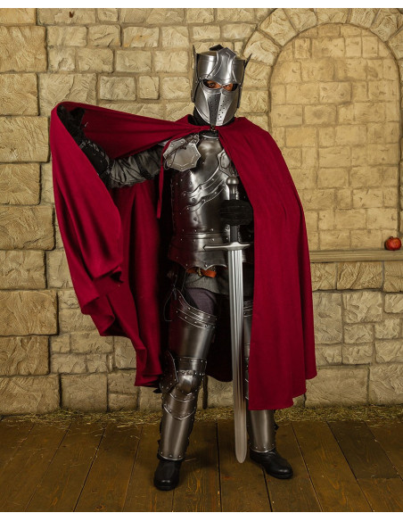 Casque de Roi Médiéval avec Couronne...