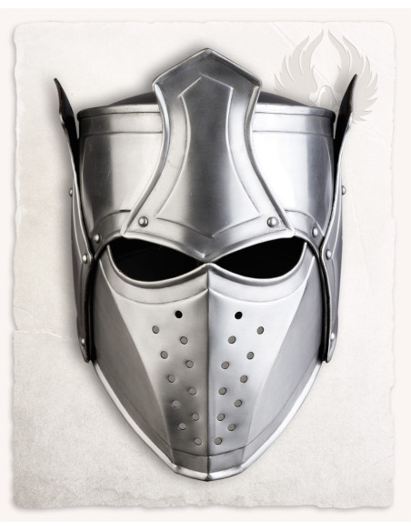 Casque de Roi Médiéval avec Couronne...